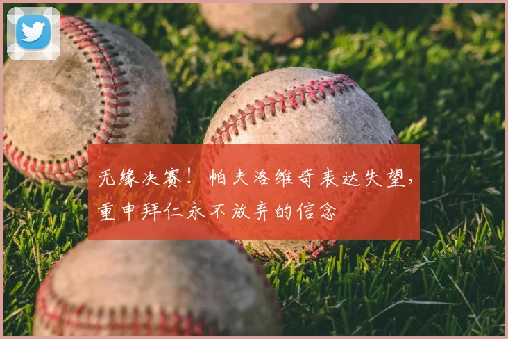 无缘决赛!帕夫洛维奇表达失望,重申拜仁永不放弃的信念
